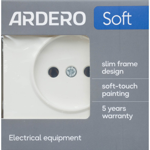 Ardero ER111-W розетка без заземления, механизм белый 16А Soft - фото 4 | СТС Ardero ER111-W розетка без заземления, механизм белый 16А Soft - фото 4