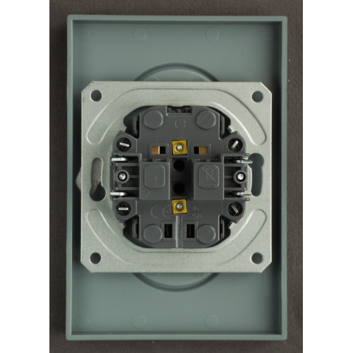 Ardero ER112-G розетка двойная без заземления серый 16А Soft - фото 2