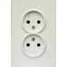 Ardero ER112-W розетка двойная без заземления белый 16А Soft