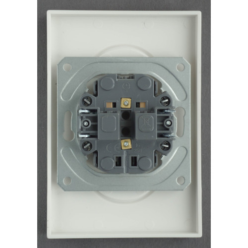 Ardero ER112-W розетка двойная без заземления белый 16А Soft - фото 2