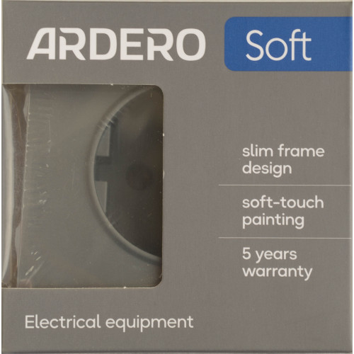 Ardero ER121-G розетка с заземлением, механизм серый 16А Soft - фото 4 | СТС Ardero ER121-G розетка с заземлением, механизм серый 16А Soft - фото 4