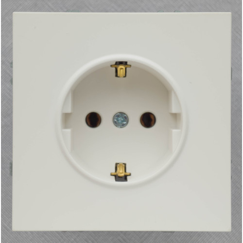 Ardero ER121-W розетка с заземлением, механизм белый 16А Soft - фото 3