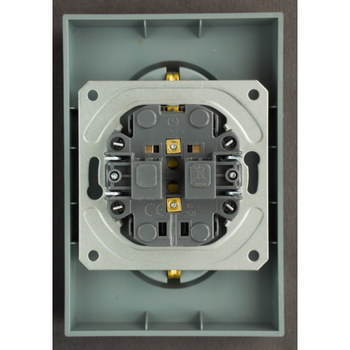 Ardero ER122-G розетка двойная с заземлением серый 16А Soft - фото 4