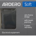 Ardero ER131-B розетка двойная с заземлением, крышкой и шторками, механизм чёрный 16А Soft
