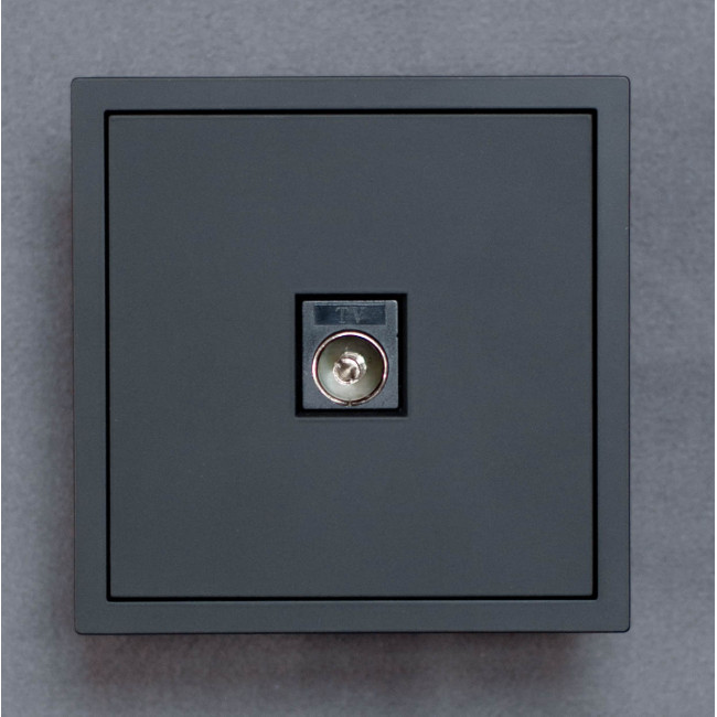 Розетка телевизионная TV механизм Ardero Soft черная ER141TV-B Розетка телевизионная TV механизм Ardero Soft черная ER141TV-B