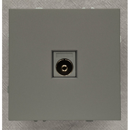 Ardero ER141TV-G розетка телевізійна, механізм чорний Soft - фото 2