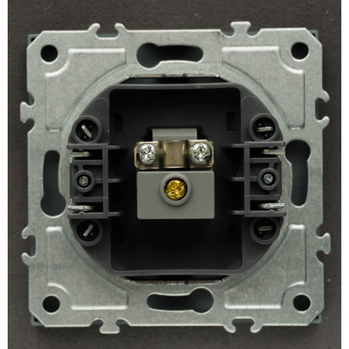 Ardero ER141TV-G розетка телевізійна, механізм чорний Soft - фото 3