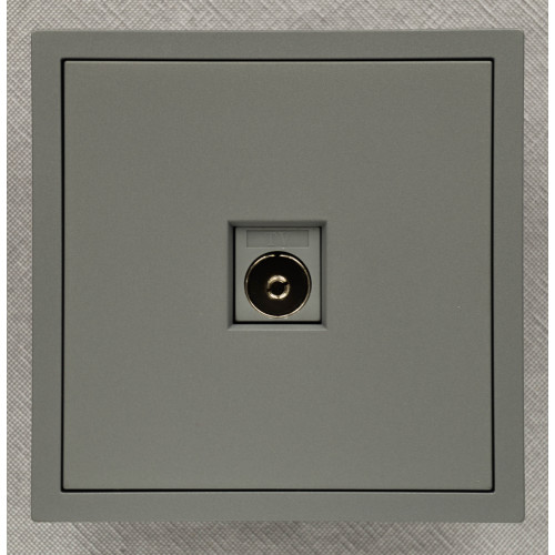 Ardero ER141TV-G розетка телевізійна, механізм чорний Soft - фото 1