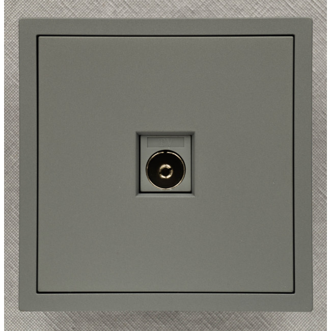 Ardero ER141TV-G розетка телевізійна, механізм чорний Soft