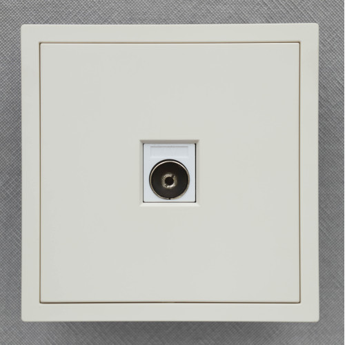 Ardero ER141TV-W розетка телевизионная, механизм белый Soft - фото 1