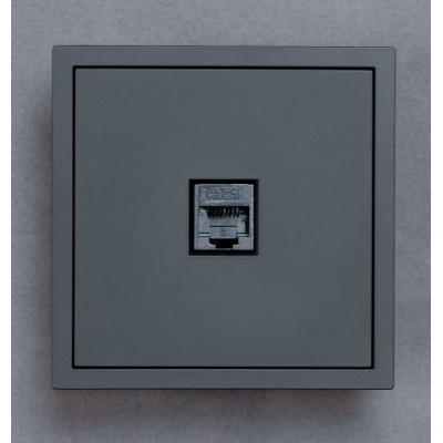 Ardero ER151PC-B розетка комп'ютерна, механізм чорний Soft