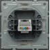 Розетка комп’ютерна RJ45 механізм Ardero Soft шампань ER151PC-C