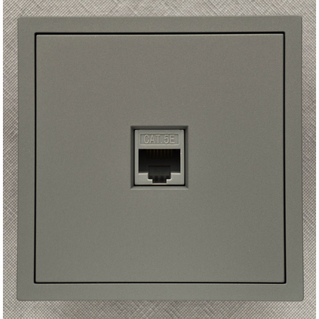 Ardero ER151PC-G розетка компьютерная механизм, серый Soft Ardero ER151PC-G розетка компьютерная механизм, серый Soft