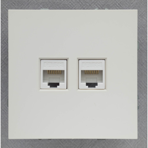 Ardero ER152PC-W розетка комп'ютерна, механізм білий Soft - фото 5