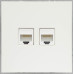 Ardero ER152PC-W розетка комп'ютерна, механізм білий Soft Ardero ER152PC-W розетка комп'ютерна, механізм білий Soft