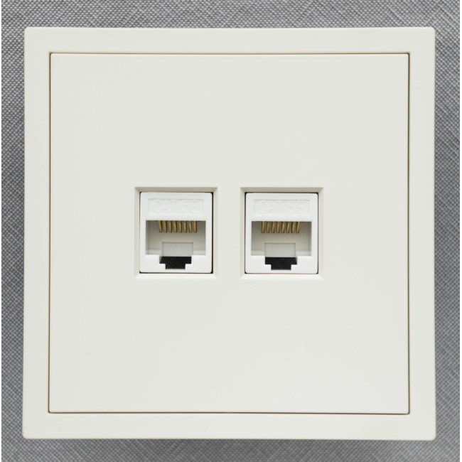 Ardero ER152PC-W розетка комп'ютерна, механізм білий Soft