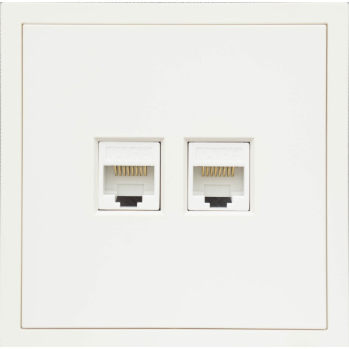 Ardero ER152PC-W розетка комп'ютерна, механізм білий Soft - фото 1