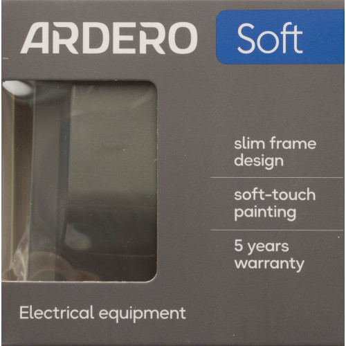 Вывод кабеля механизм Ardero Soft серый ER161C-G - фото 4