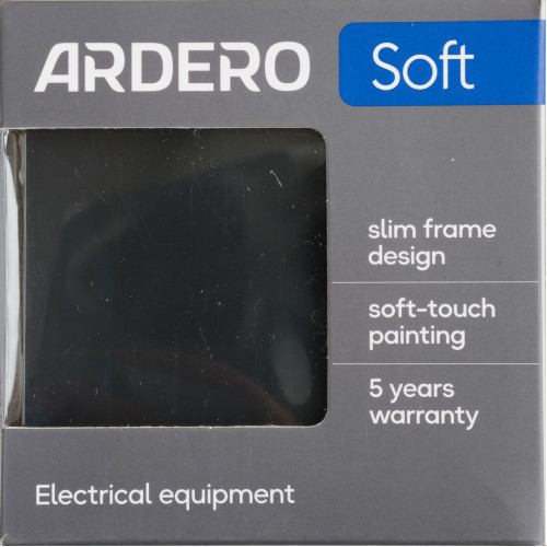 Заглушка механизм Ardero Soft черная EV111B-B - фото 4