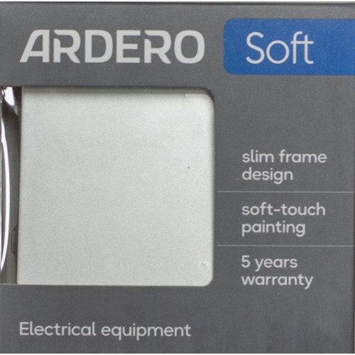 Заглушка механизм Ardero Soft серебро EV111B-S - фото 4