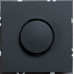 Светорегулятор поворотный для LED 5-100W механизм Ardero Soft черный EV111D-B
