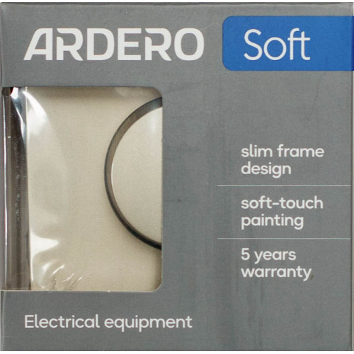 Светорегулятор поворотный для LED 5–100W механизм Ardero Soft шампань EV111D-C - фото 4