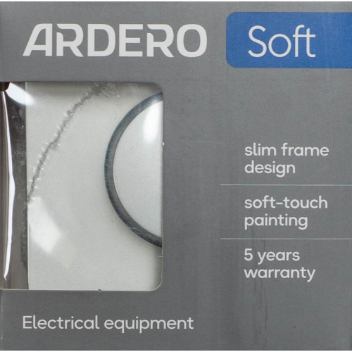 Светорегулятор поворотный для LED 5–100W механизм Ardero Soft серебро EV111D-S - фото 4