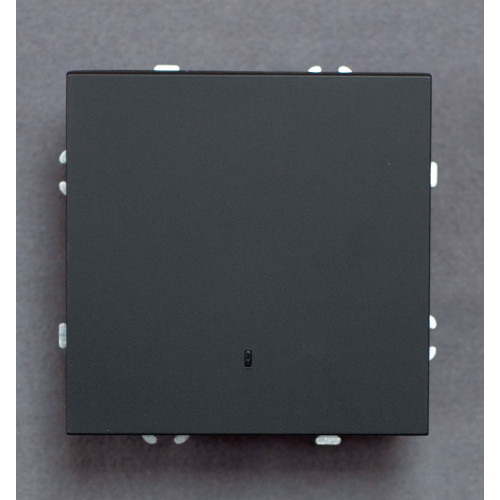 Ardero EV111L-B вимикач 1-клавішний з підсвіткою, механізм чорний 10А Soft - фото 2