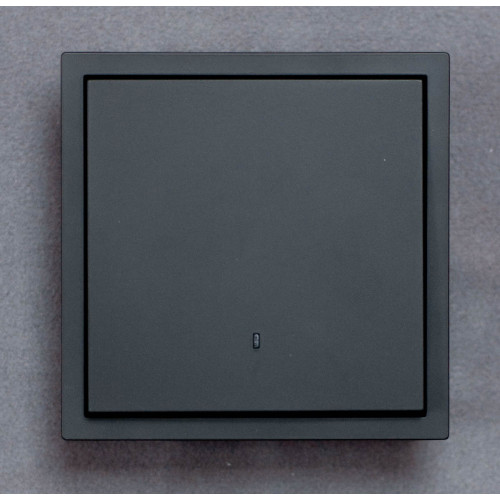 Ardero EV111L-B вимикач 1-клавішний з підсвіткою, механізм чорний 10А Soft - фото 1