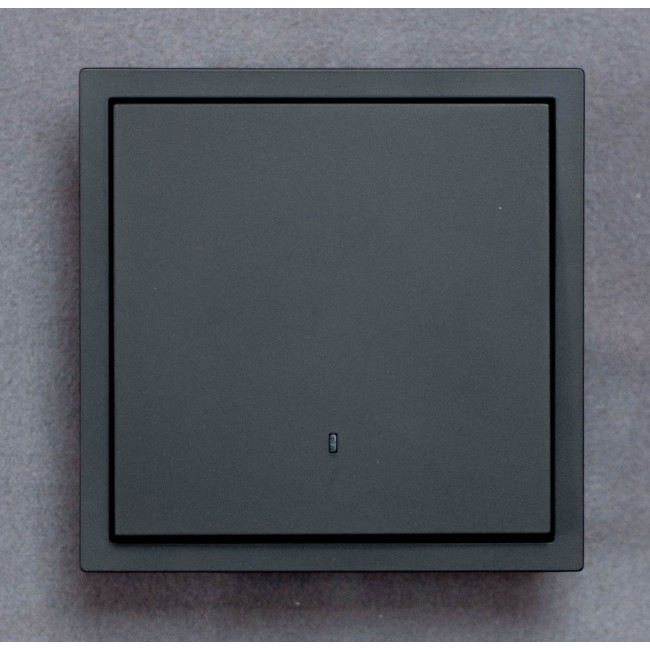 Ardero EV111L-B выключатель 1-клавишный с подсветкой, механизм черный 10А Soft