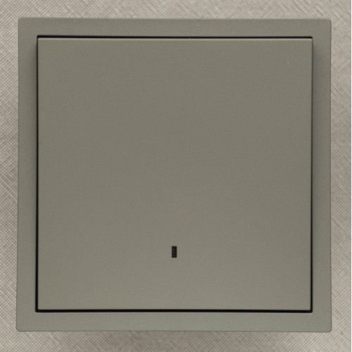 Ardero EV111L-G выключатель 1-клавишный с подсветкой, механизм серый 10А Soft - фото 1