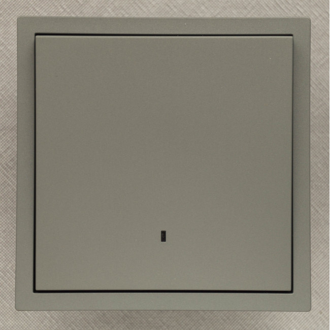 Ardero EV111L-G выключатель 1-клавишный с подсветкой, механизм серый 10А Soft