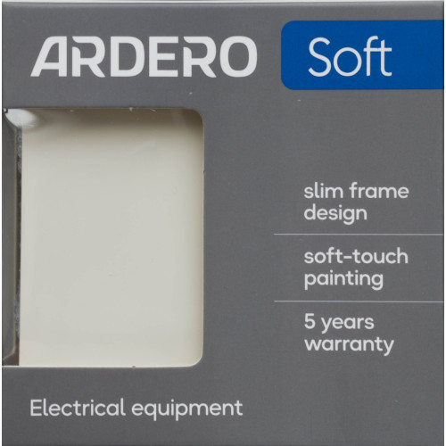 Ardero EV111L-W выключатель 1-клавишный с подсветкой, механизм белый 10А Soft - фото 4 | СТС Ardero EV111L-W выключатель 1-клавишный с подсветкой, механизм белый 10А Soft - фото 4