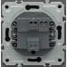 Ardero EV111V-B выключатель 1-клавишный, механизм черный 10А Soft
