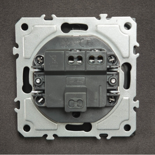 Ardero EV111V-B выключатель 1-клавишный, механизм черный 10А Soft - фото 3