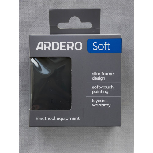 Ardero EV112L-B выключатель 2-клавишный с подсветкой, механизм черный 10А Soft - фото 3 | СТС Ardero EV112L-B выключатель 2-клавишный с подсветкой, механизм черный 10А Soft - фото 3