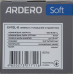 Ardero EV112L-B вимикач 2-клавішний з підсвіткою, механізм чорний 10А Soft Ardero EV112L-B вимикач 2-клавішний з підсвіткою, механізм чорний 10А Soft