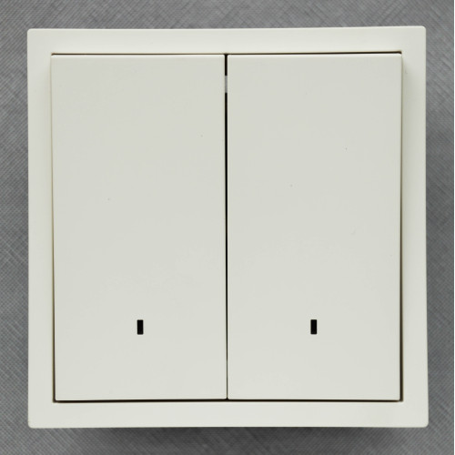 Ardero EV112L-W вимикач 2-клавішний з підсвіткою, механізм білий 10А Soft - фото 1