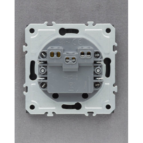 Ardero EV112V-B вимикач 2-клавішний, механізм чорний 10А Soft - фото 3