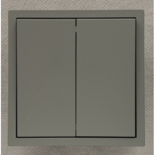 Ardero EV112V-G вимикач 2-клавішний, механізм сірий 10А Soft - фото 1