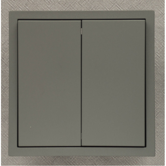 Ardero EV112V-G вимикач 2-клавішний, механізм сірий 10А Soft