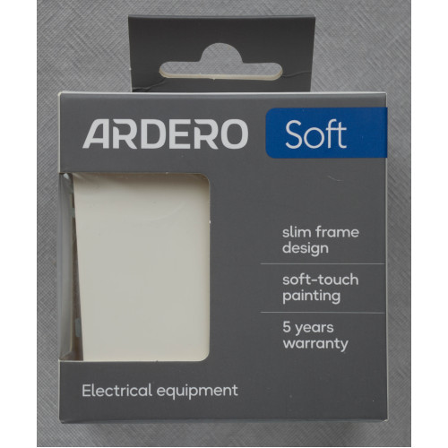 Ardero EV112V-W вимикач 2-клавішний, механізм білий 10А Soft - фото 3