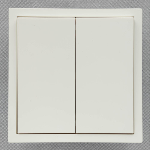 Ardero EV112V-W вимикач 2-клавішний, механізм білий 10А Soft - фото 1