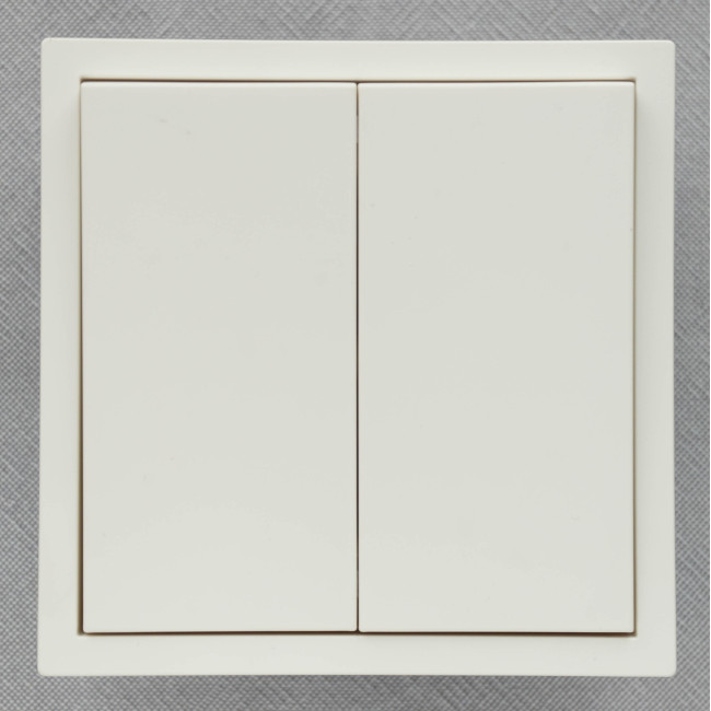 Ardero EV112V-W выключатель 2-клавишный, механизм белый 10А Soft