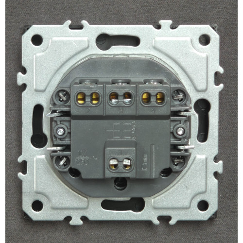 Ardero EV113-B вимикач 3-клавішний, механізм чорний 10А Soft - фото 3