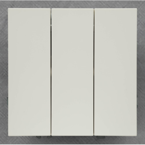 Ardero EV113-W выключатель 3-клавишный, механизм белый 10А Soft - фото 3