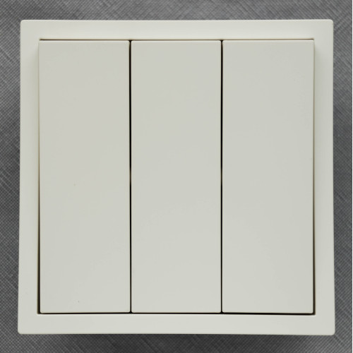 Ardero EV113-W выключатель 3-клавишный, механизм белый 10А Soft - фото 1