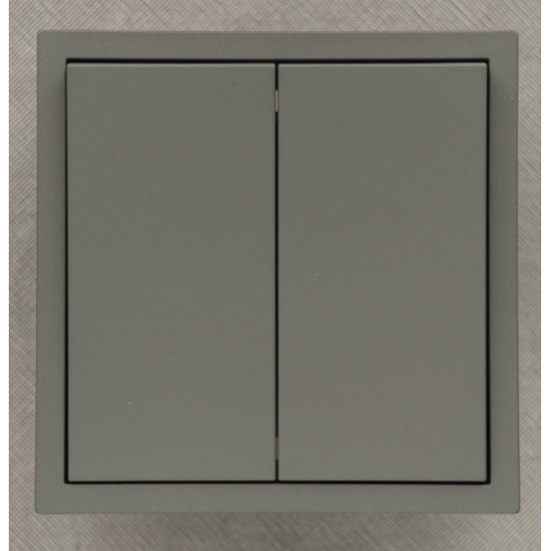 Ardero EV122-G вимикач 2-клавішний прохідний, механізм сірий 10А Soft - фото 1