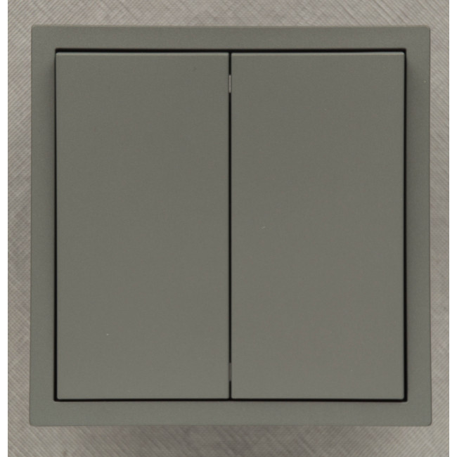 Ardero EV122-G выключатель 2-клавишный проходной, механизм серый 10А Soft