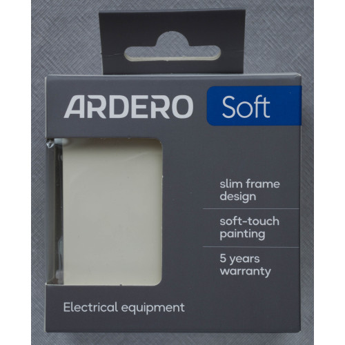 Ardero EV122-W вимикач 2-клавішний прохідний, механізм білий 10А Soft - фото 4